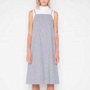 Oak + Fort cotton striped A-line shift dress
